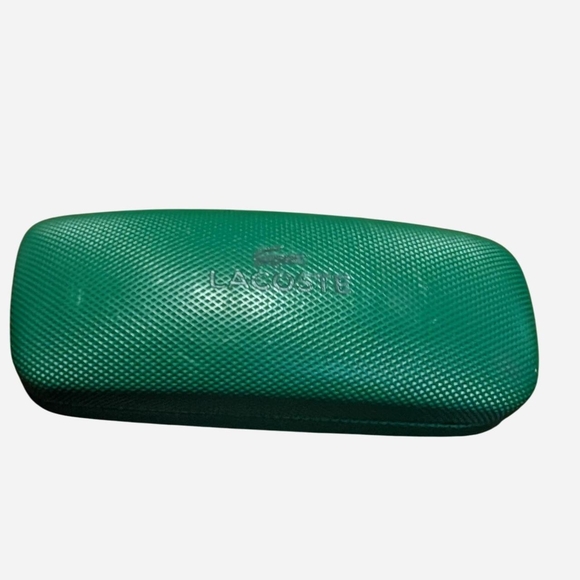 Lacoste Textured Green Eyewear hard‎  Case - Picture 1 of 2